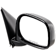 2007 Dodge Ram 2500 - Passenger Side Mirror, Manual, 6 x 9-inch, Manual Adjust, Non-Heated, Textured Black, Manual Folding, No Signal Light, No Blind Spot Feature, No Memory, No Puddle Light, No Auto-Dim