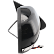 Passenger Side Mirror, Power Adjust, Heated, Manual Folding, Paintable, In-housing Signal Light, With Memory, No Puddle Light, No Auto-Dim, With Blind Spot Detection in Glass