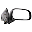 Passenger Side Mirror, Power Adjust, Manual Folding, Heated, Textured Black, No Signal Light, No Memory, No Puddle Light, No Auto-Dimming, No Blind Spot Feature