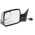 Driver Side Towing Mirror, Power Adjust, Manual Folding, Heated, Textured Black, No Signal Light, No Memory, No Puddle Light, No Auto-Dimming, With Blind Spot Glass