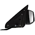 Passenger Side Mirror, Power Adjust, Heated, Manual Folding, Paintable, In-housing Signal Light, No Memory, With Puddle Light, No Auto-Dim, No Blind Spot Feature
