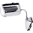 Passenger Side Mirror, Non-Towing, Power Adjust, Manual Folding, Non-Heated, Chrome, No Signal Light, No Memory, No Puddle Light, No Auto-Dimming, No Blind Spot Feature
