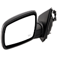 Driver Side Mirror, Power Adjust, Manual Folding, Heated, Textured Black, No Signal Light, No Memory, No Puddle Light, No Auto-Dimming, No Blind Spot Feature