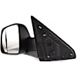 Driver Side Towing Mirror, Manual Adjust, Non-Heated, Manual Folding, Textured Black, No Signal Light, No Memory, No Puddle Light, No Auto-Dim, With Blind Spot Glass