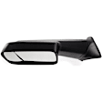 Driver Side Towing Mirror, Manual Adjust, Non-Heated, Manual Folding, Textured Black, No Signal Light, No Memory, No Puddle Light, No Auto-Dim, With Blind Spot Glass