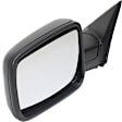 Driver Side Mirror, Power Adjust, Heated, Manual Folding, Textured Black, No Signal Light, No Memory, No Puddle Light, No Auto-Dim, No Blind Spot Feature