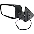 Driver Side Mirror, Power Adjust, Heated, Manual Folding, Textured Black, No Signal Light, No Memory, No Puddle Light, No Auto-Dim, No Blind Spot Feature