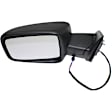 Driver Side Mirror, Power Adjust, Heated, Manual Folding, Textured Black, No Signal Light, No Memory, No Puddle Light, No Auto-Dim, No Blind Spot Feature