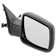 Passenger Side Mirror, Power Adjust, Heated, Manual Folding, Textured Black, No Signal Light, No Memory, No Puddle Light, No Auto-Dim, No Blind Spot Feature