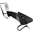Driver Side Towing Mirror, Power Adjust, Heated, Manual Folding, Chrome, In-housing Signal Light, With Memory, With Puddle Light, No Auto-Dim, With Blind Spot Glass