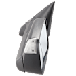 2014 Ram 2500 - Driver Side Towing Mirror, Power Adjust, Heated, Manual Folding, Textured Black, In-housing Signal Light, Without Memory Recall, With Puddle Light, No Auto-Dimming, With Blind Spot Glass