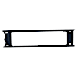 Front, Center Bumper Trim, Black, Crew Cab Pickup