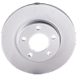 Front, Driver or Passenger Side Brake Disc, G-Coated, Plain Surface, Vented, 5 Lugs, 277.88 mm