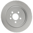 Rear, Driver or Passenger Side Brake Disc, G-Coated, Plain Surface, Vented, 5 Lugs, 352.04 mm