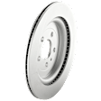 Rear, Driver or Passenger Side Brake Disc, G-Coated, Plain Surface, Vented, 5 Lugs, 352.04 mm
