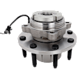 Front, Driver or Passenger Side Wheel Hub, With Bearing, With Sensor, 8 x 6.69 in. Bolt Pattern, 4WD