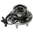 Front, Driver Side Wheel Hub, With Bearing, With Sensor, 5 x 4.25 in. Bolt Pattern
