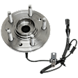 Front, Driver Side Wheel Hub, With Bearing, With Sensor, 5 x 4.25 in. Bolt Pattern