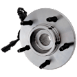 Front, Driver or Passenger Side Wheel Hub, With Bearing, With Sensor, 5 x 5.31 in. Bolt Pattern