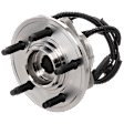Front, Driver or Passenger Side Wheel Hub, With Bearing, With Sensor, 5 x 4.5 in. Bolt Pattern