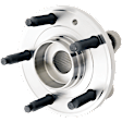 Front, Driver or Passenger Side Wheel Hub, With Bearing, 5 x 4.5 in. Bolt Pattern