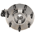 Front, Driver or Passenger Side Wheel Hub, 7 Lugs, With Bearing, With Sensor, 4WD, 4-Wheel ABS