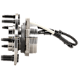 Front, Driver or Passenger Side Wheel Hub, 7 Lugs, With Bearing, With Sensor, 4WD, 4-Wheel ABS