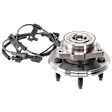 Front, Driver or Passenger Side Wheel Hub, With Bearing, With Sensor, 5 x 4.5 in. Bolt Pattern