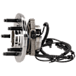 Front, Driver or Passenger Side Wheel Hub, With Bearing, With Sensor, 5 x 4.5 in. Bolt Pattern