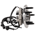 Front, Driver or Passenger Side Wheel Hub, With Bearing, With Sensor, 5 x 4.5 in. Bolt Pattern