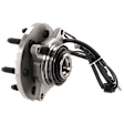 Front, Driver or Passenger Side Wheel Hub, With Bearing, With Sensor, 4WD, 6 Lugs