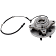 Front, Driver or Passenger Side Wheel Hub, With Bearing, With Sensor, RWD, 6 Lugs