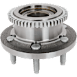 Front, Driver or Passenger Side Wheel Hub, With Bearing, 6 x 5.3 in. Bolt Pattern, RWD