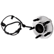 Front, Driver or Passenger Side Wheel Hub, With Bearing, With Sensor, 5 x 4.5 in. Bolt Pattern