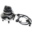 Front, Driver or Passenger Side Wheel Hub, With Bearing, With Sensor, 5 x 4.5 in. Bolt Pattern
