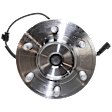 Front, Driver or Passenger Side Wheel Hub, With Bearing, With Sensor, 6 x 5.3 in. Bolt Pattern, RWD