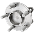 Rear, Driver or Passenger Side Wheel Hub, 5 Lugs, With Bearing, FWD