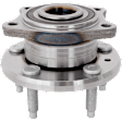Rear, Driver or Passenger Side Wheel Hub, With Bearing, 5 x 4.5 in. Bolt Pattern, AWD