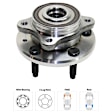 Rear, Driver or Passenger Side Wheel Hub, With Bearing, 5 x 4.5 in. Bolt Pattern, FWD
