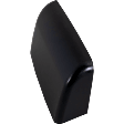 Passenger Side Mirror Cover, Textured Black, Upper Cap, Towing
