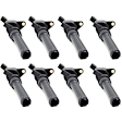 Ignition Coils, Set of 8, 8 Cyl., 4.6/5.4L Engines, With Curve Coil Boot