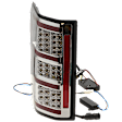 Driver and Passenger Side LED Tail Light, With bulb(s), Clear Lens