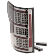 Driver and Passenger Side LED Tail Light, With bulb(s), Smoked Lens