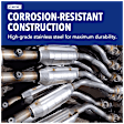 Front, Driver Side Catalytic Converter, Federal EPA Standard, 46-State Legal (Cannot ship to CA, CO, NY or ME), RWD, Direct JC Whitney Series