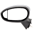 Hatchback Driver Side Mirror, Power Adjust, Heated, Manual Folding, Chrome, No Signal Light, No Memory, No Puddle Light, No Auto-Dim, With Blind Spot Glass