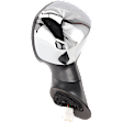 Hatchback Driver Side Mirror, Power Adjust, Heated, Manual Folding, Chrome, No Signal Light, No Memory, No Puddle Light, No Auto-Dim, With Blind Spot Glass