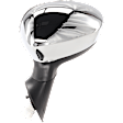 Hatchback Driver Side Mirror, Power Adjust, Heated, Manual Folding, Chrome, No Signal Light, No Memory, No Puddle Light, No Auto-Dim, With Blind Spot Glass