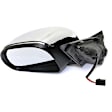 Driver Side Mirror, Power Adjust, Manual Folding, Heated, Chrome, No Signal Light, No Memory, No Puddle Light, No Auto-Dimming, No Blind Spot Feature