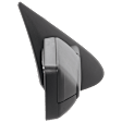 Passenger Side Mirror, Non-Towing, Power Adjust, Manual Folding, Heated, Textured Black, In-housing Signal Light, With memory, With Puddle Light, No Auto-Dimming, No Blind Spot Feature
