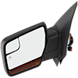Driver Side Mirror, Non-Towing, Power Adjust, Power Folding, Heated, Chrome, In-housing Signal Light, With memory, With Puddle Light, No Auto-Dimming, With Blind Spot Glass